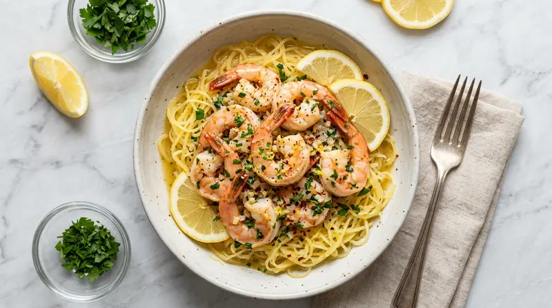 Shrimp Scampi with Spaghetti Squash